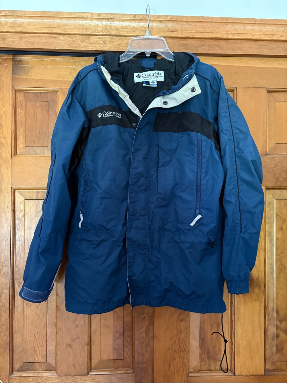 Columbia Blue Two-Tone Hooded 3 in 1 Jacket M